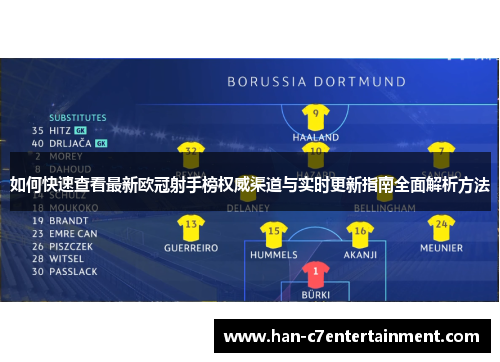 如何快速查看最新欧冠射手榜权威渠道与实时更新指南全面解析方法